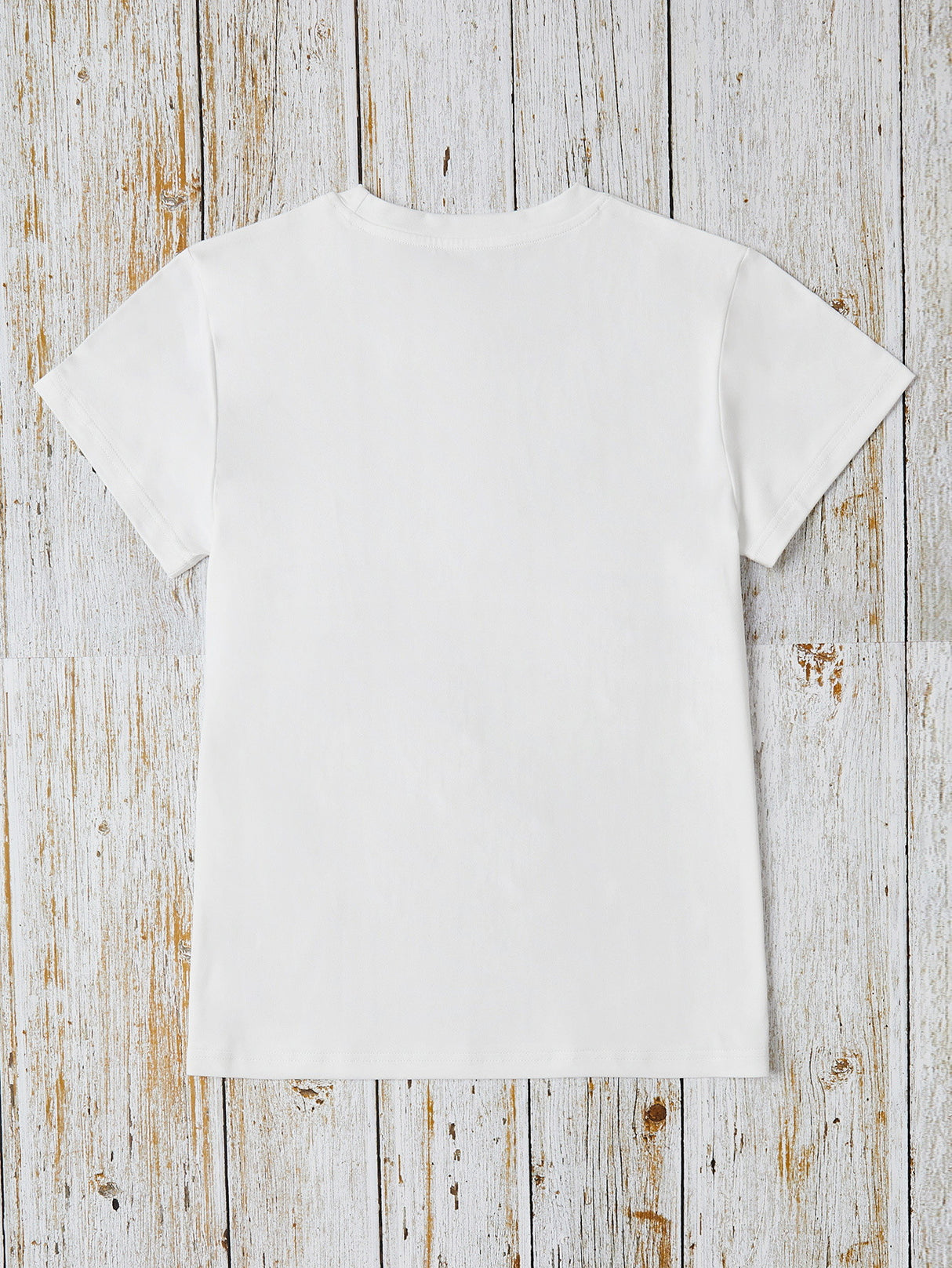 Letter Graphic Round Neck Short Sleeve T-Shirt