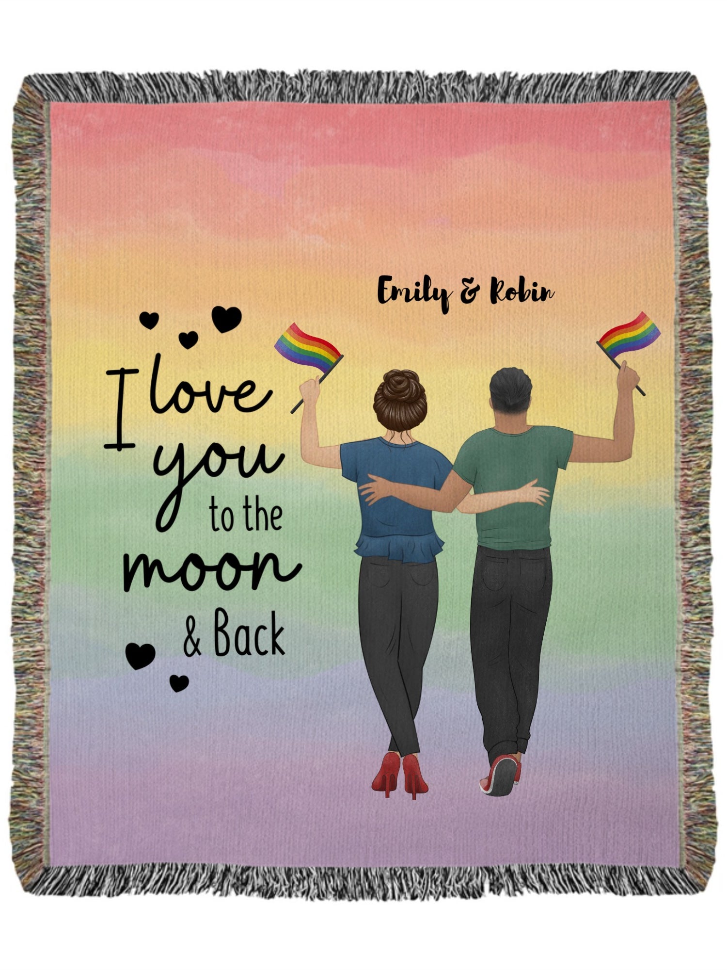 Heirloom Artwork Woven Blanket (Portrait)