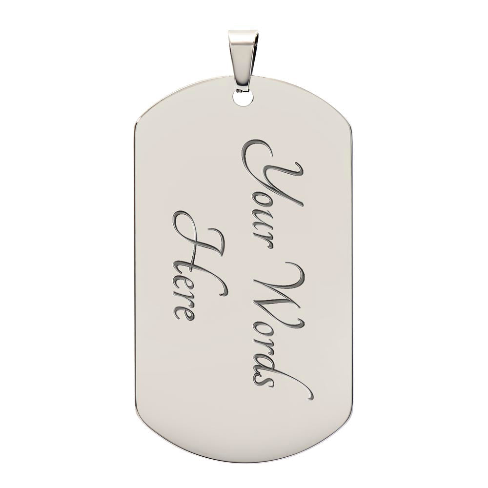 Luxury Graphic Dog Tag Necklace For Soulmate