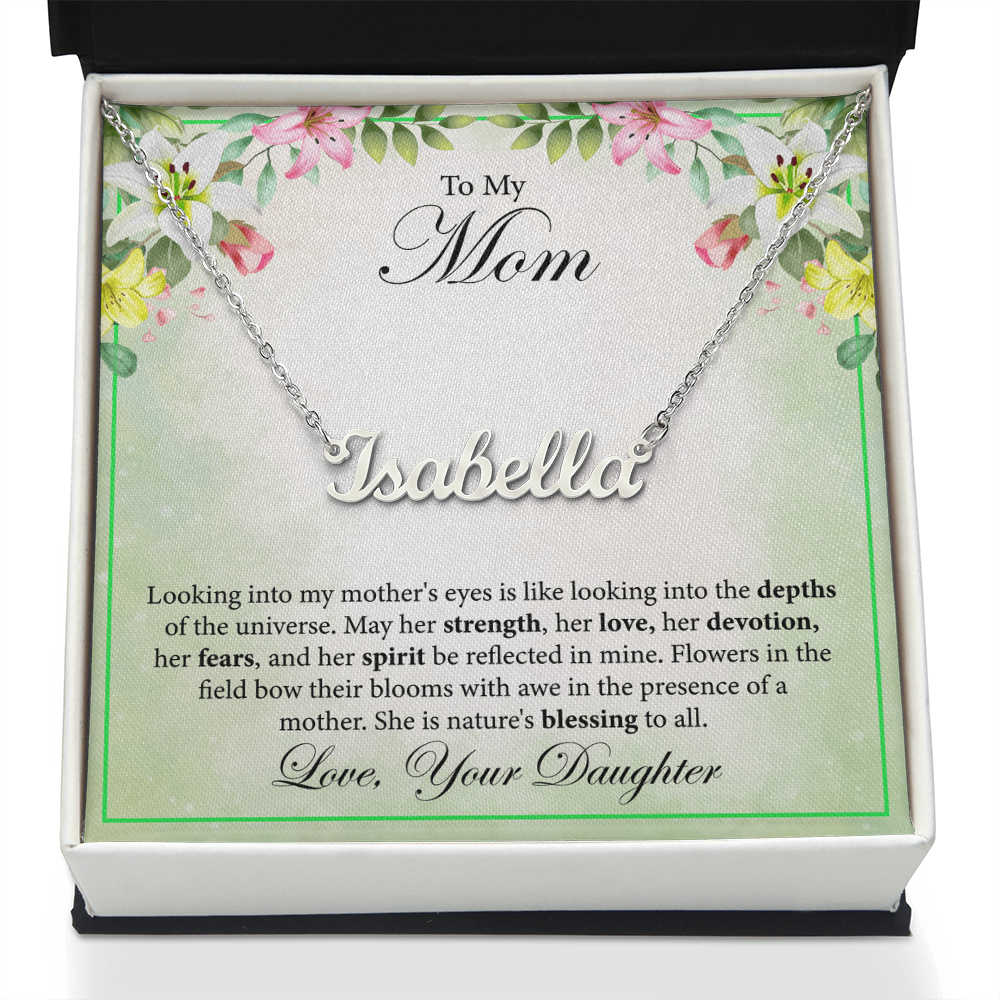 Custom Name Necklace For Mom