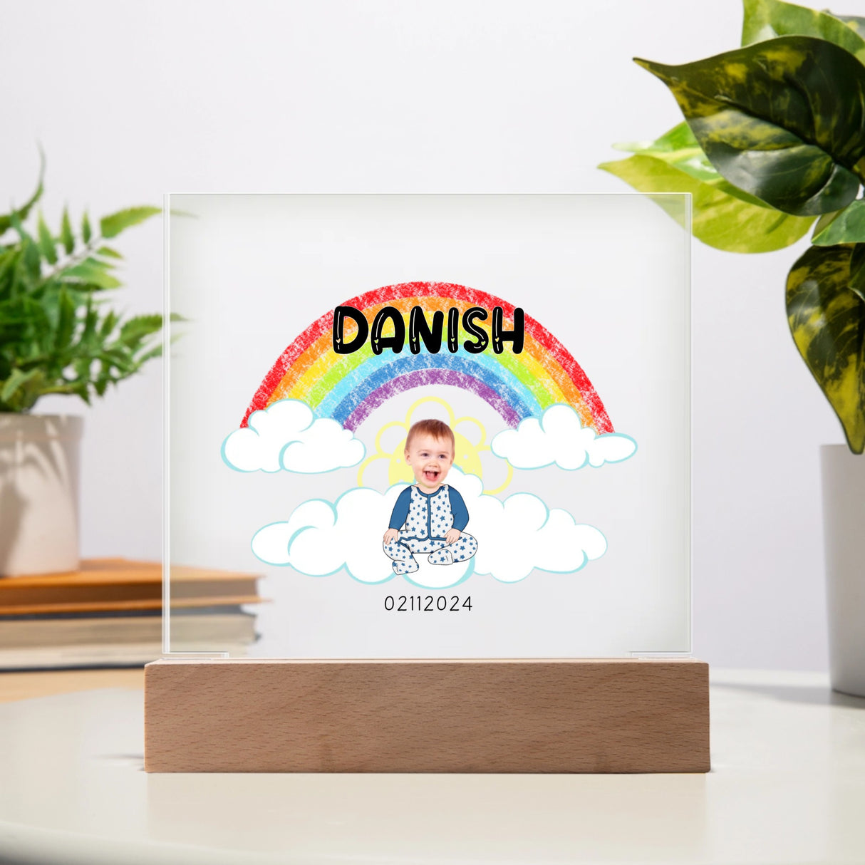 Acrylic Square Plaque, Beautiful display of your Son or Daughter's Picture.
