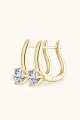 2 Carat Moissanite 925 Sterling Silver Earrings