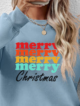MERRY CHRISTMAS Graphic Long Sleeve Sweatshirt