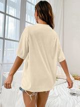 Guitar Graphic Round Neck Half Sleeve T-Shirt