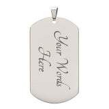 Luxury Graphic Dog Tag Necklace For Dad