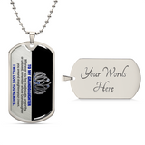 Luxury Graphic Dog Tag Necklace For Daughter