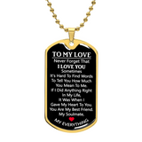 Luxury Graphic Dog Tag Necklace For Love