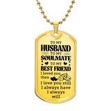 Luxury Graphic Dog Tag Necklace For Husband